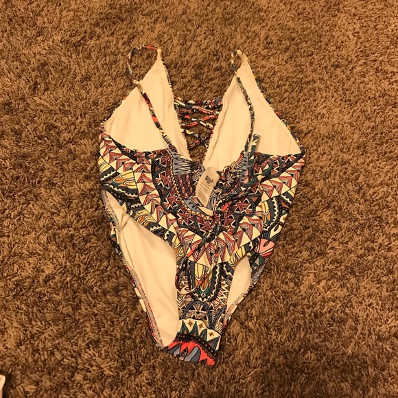 Colorful patterned one piece bathing suit❗️ - Picture 2 of 5